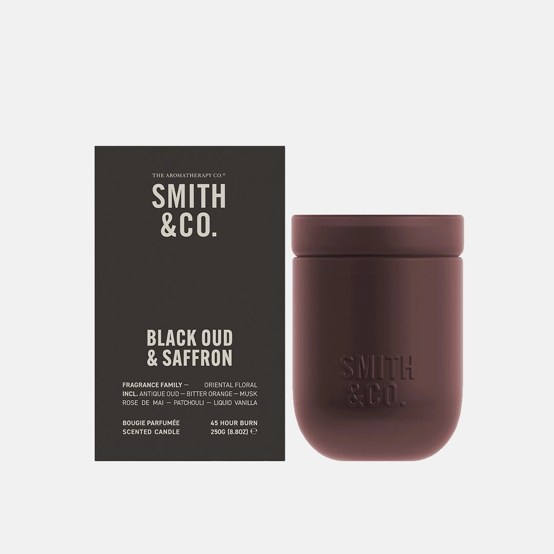 Black Oud & Saffron Doftljus 250 g