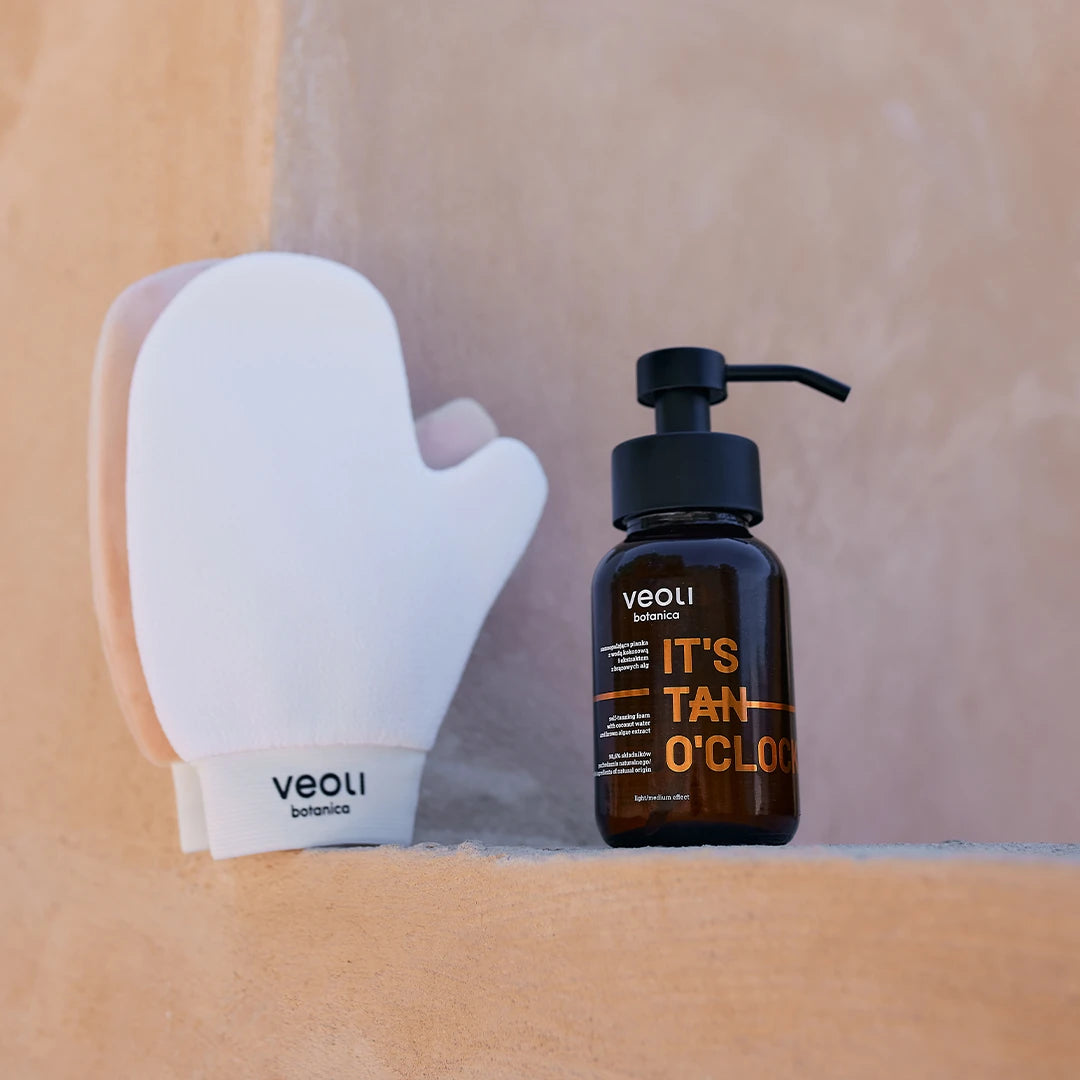 Veoli Botanica Exfoliating Glove - Prepares Skin for Self-Tanning - Gentle & Effective